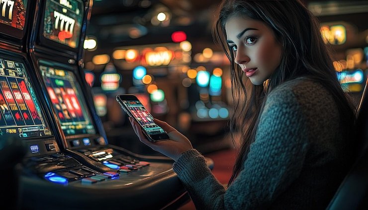 Antarmuka permainan Sweet Bonanza di emototo dengan grid dan simbol buah